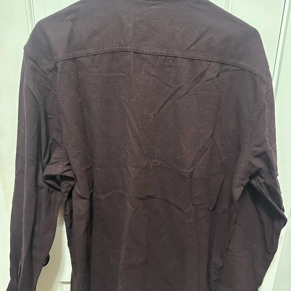 Sonoma Men's Rich Burgundy Button-Down Shirt - Picture 5 of 5